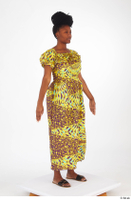  Dina Moses dressed standing whole body yellow long decora apparel african dress 0008.jpg